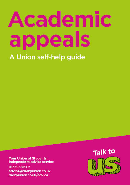 Academic Appeals Leaflet Cover