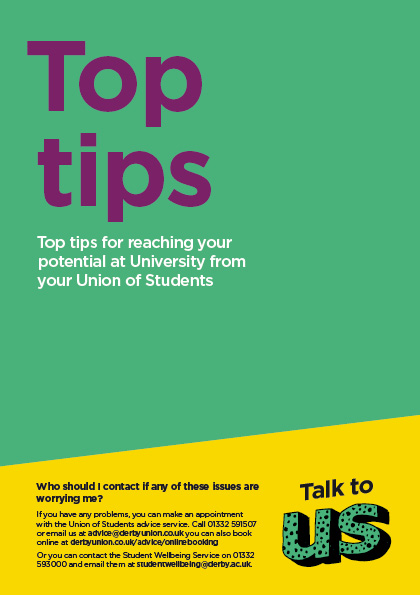 Top Tips Leaflet Cover