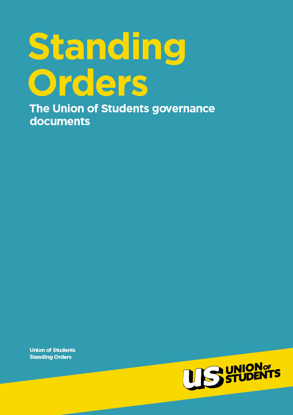 Union Standing Orders Cover Image